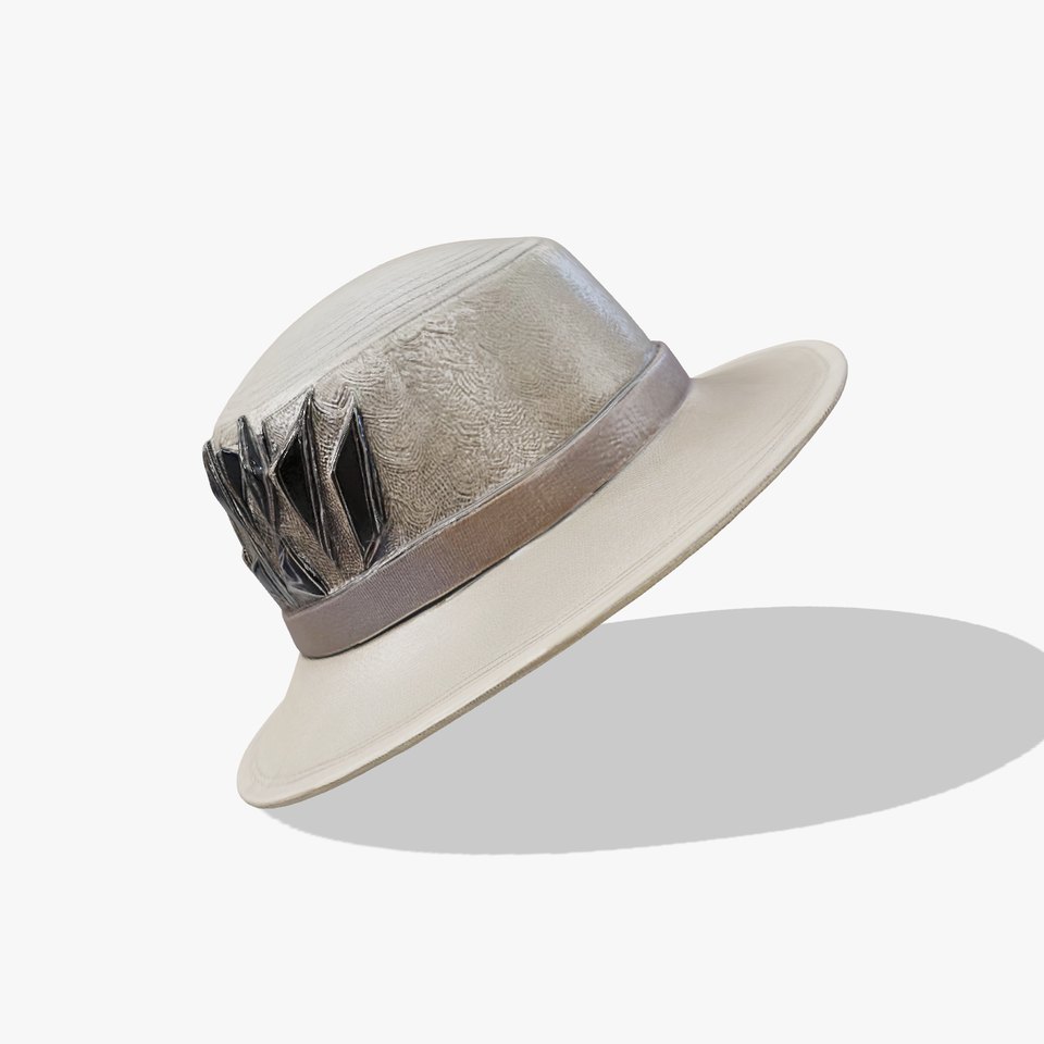 Designer Fedora Hat Model Pack with Geometric Accents